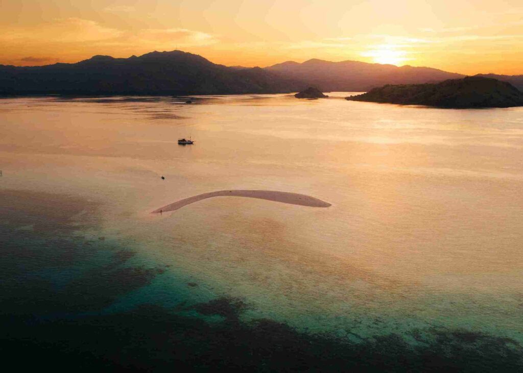 Drone View of Taka Makassar, Komodo National Park