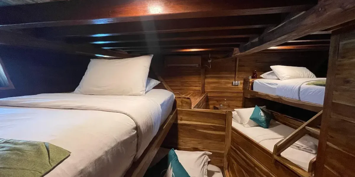 Cordelia Phinisi Boat Charter | Crystal Cabin Cordelia Phinisi | Komodo Luxury