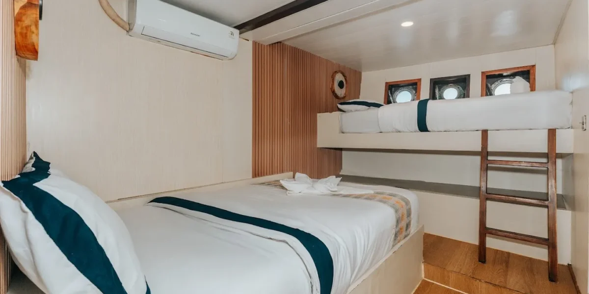 Tara Phinisi Cruise Boat Charter | Tara Sharing Cabin 3 | Komodo Luxury
