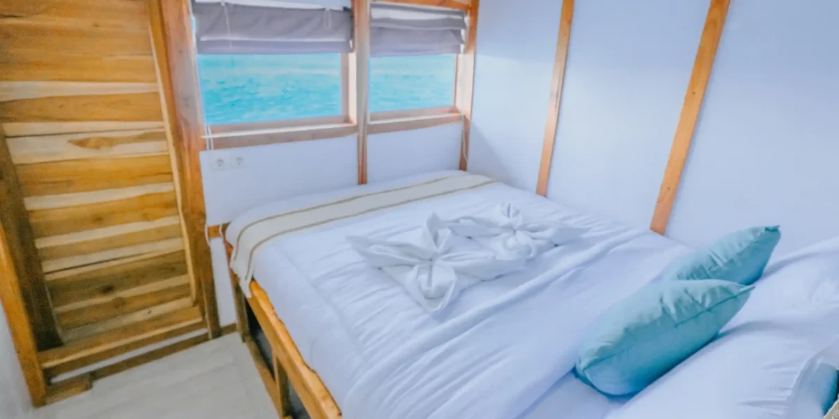 Bombana 2 Phinisi Cruise Boat Charter | Bombana 2 Private Cabin View | Komodo Tour | Komodo Luxury