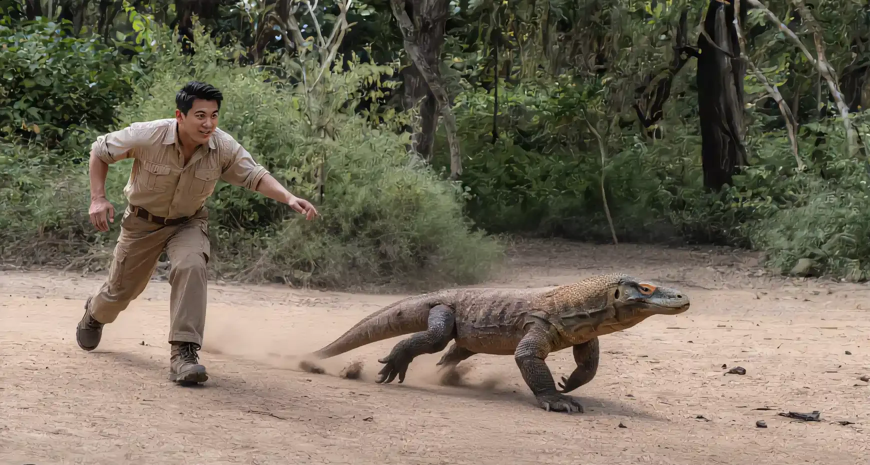 komodo chasing - Komodo Luxury