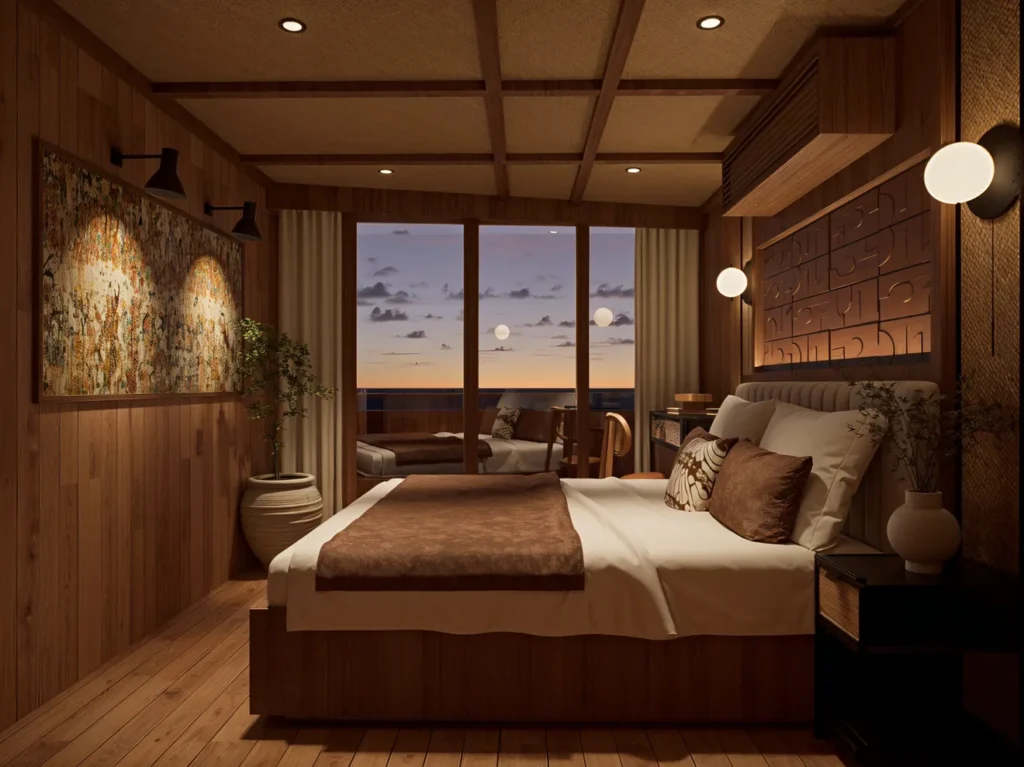 Batik Master Cabin on Angelica Liveaboard | Phinisi Boat Charter