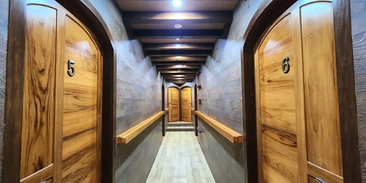 Lower Deck Aisle on Dancing Wind Liveabord | Raja Ampat Tour Packages | Komodo Luxury