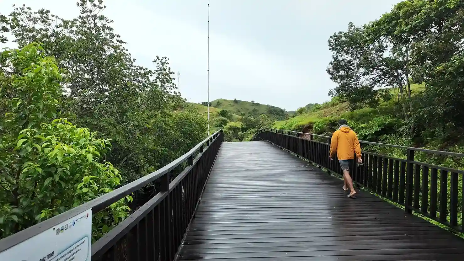 The Loh Buaya entrance gate at the Rinca Island ranger station