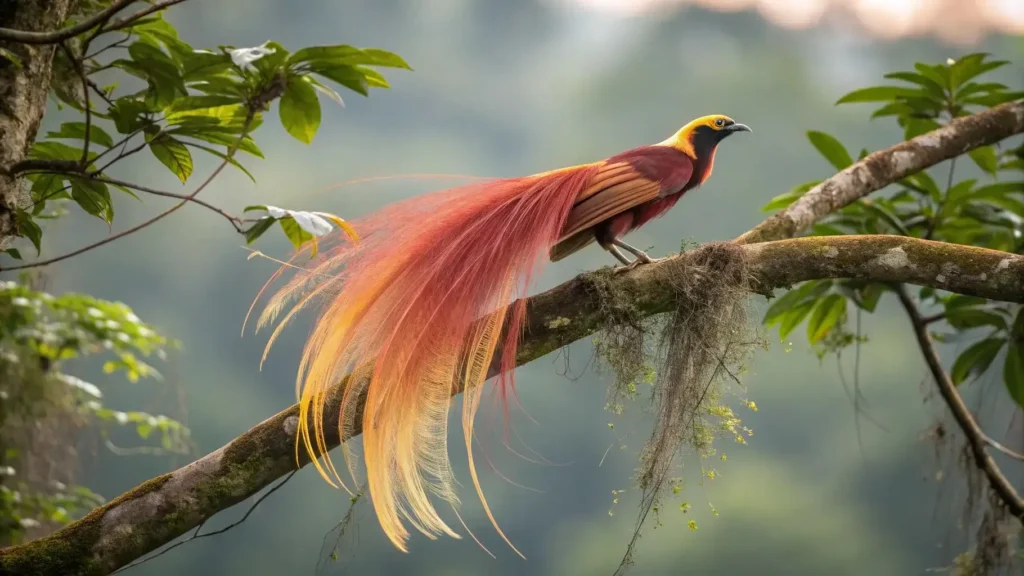 Stunning Red Bird of Paradise | Komodo Luxury