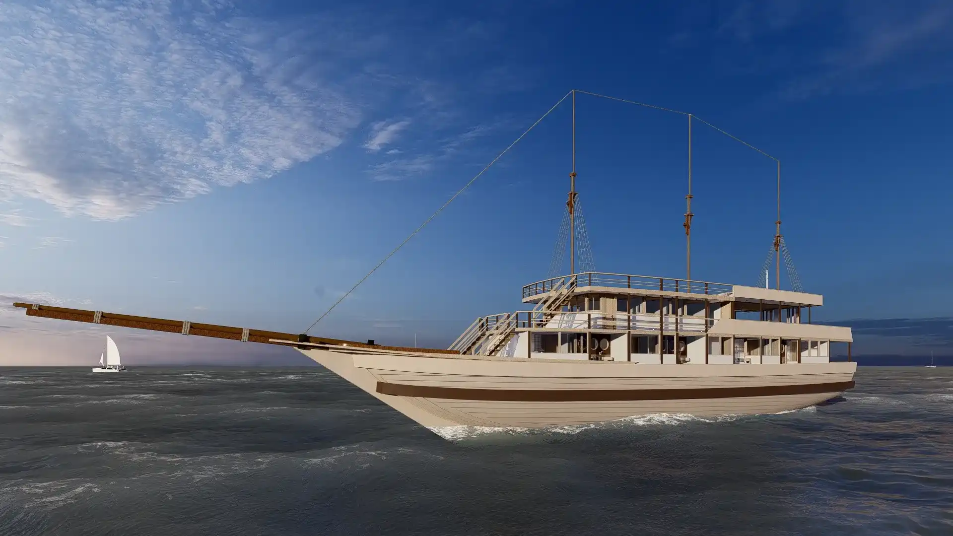 Sora Phinisi Boat Charter Exterior | Komodo Tour | Komodo Luxury