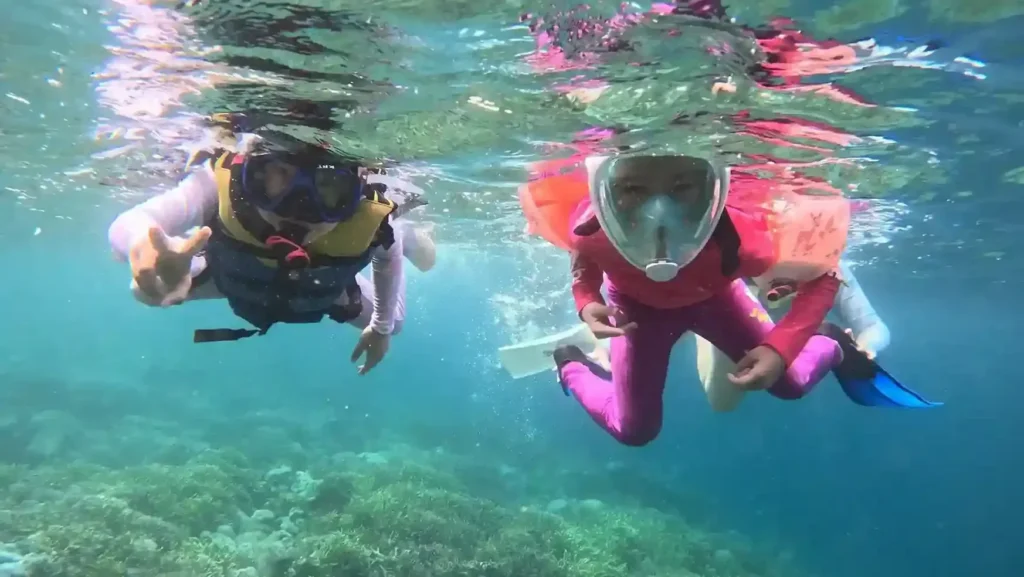 Kids Enjoying Snorkeling Moment at Komodo | Komodo Island Tour | Komodo Luxury