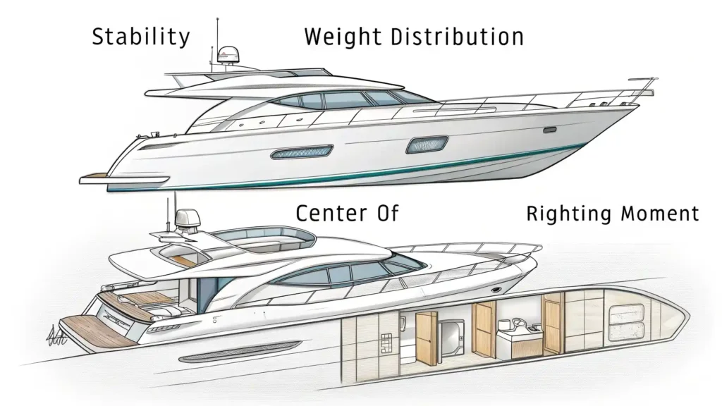 Stability and Weight Distributio | Key Components of Boat Design | Boat Design Service | Komodo Luxury