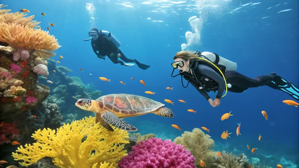 Diving Together | Honeymoon Yacht Charters in Indonesia | Komodo Luxury