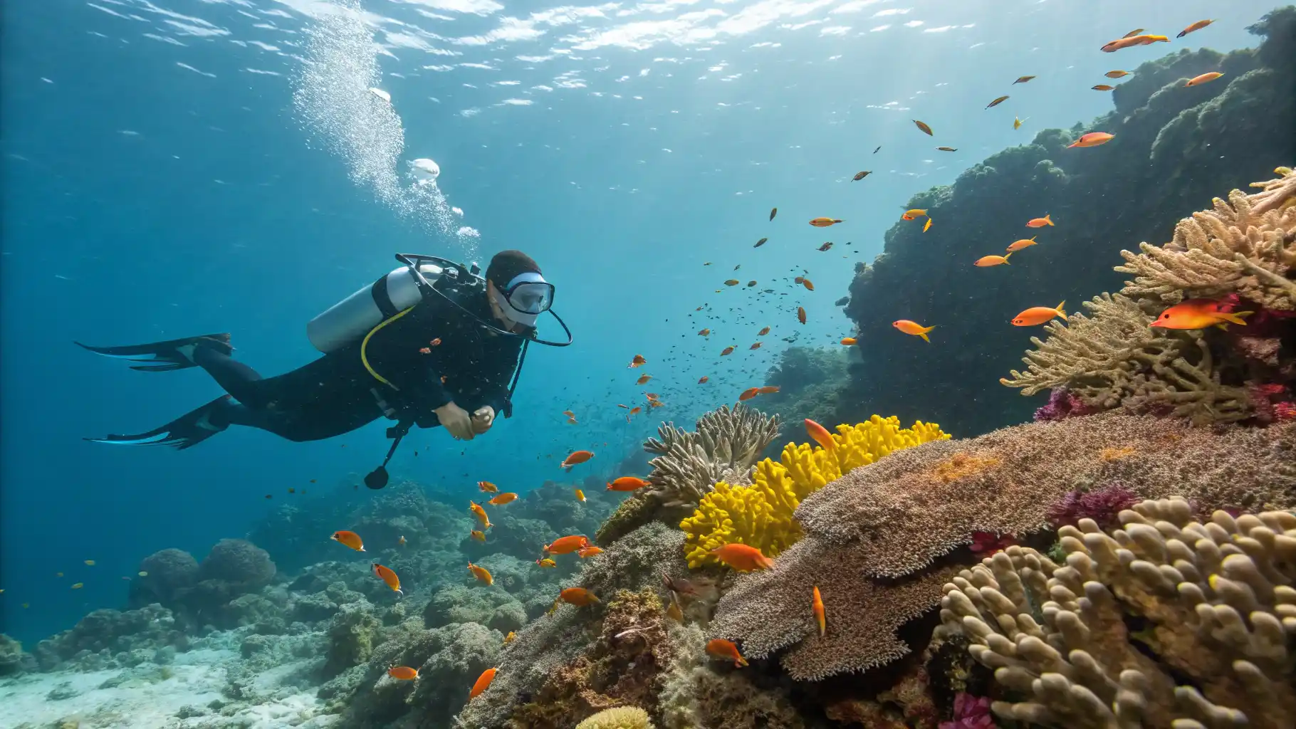 Divers on the dive deck of a liveaboard