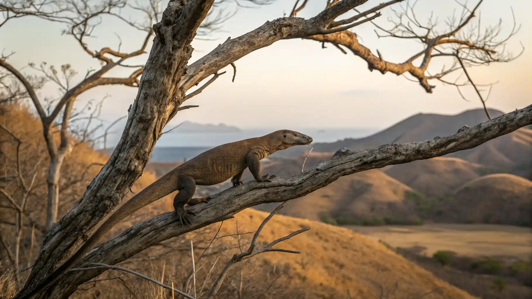 Komodo Dragon Climb a Tree | Komodo Island Tour | Komodo Luxury