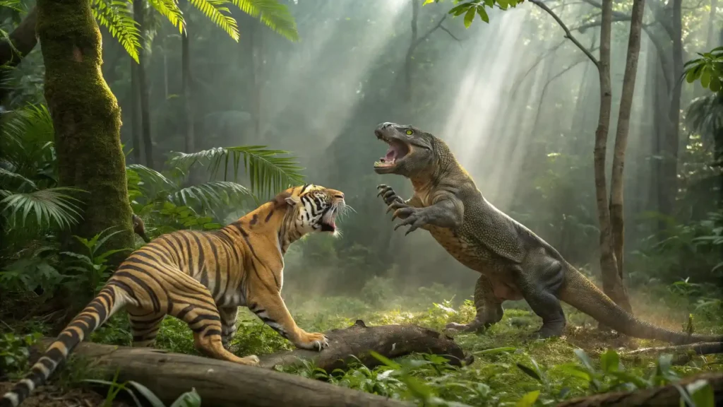 Komodo Dragon vs Siberian Tiger | Komodo Luxury
