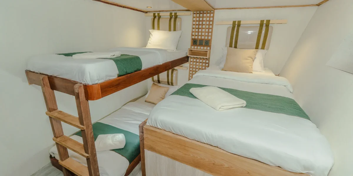 Marea Phinisi Boat Charter | Sharing Cabin 3 | Komodo Tour | Komodo Luxury