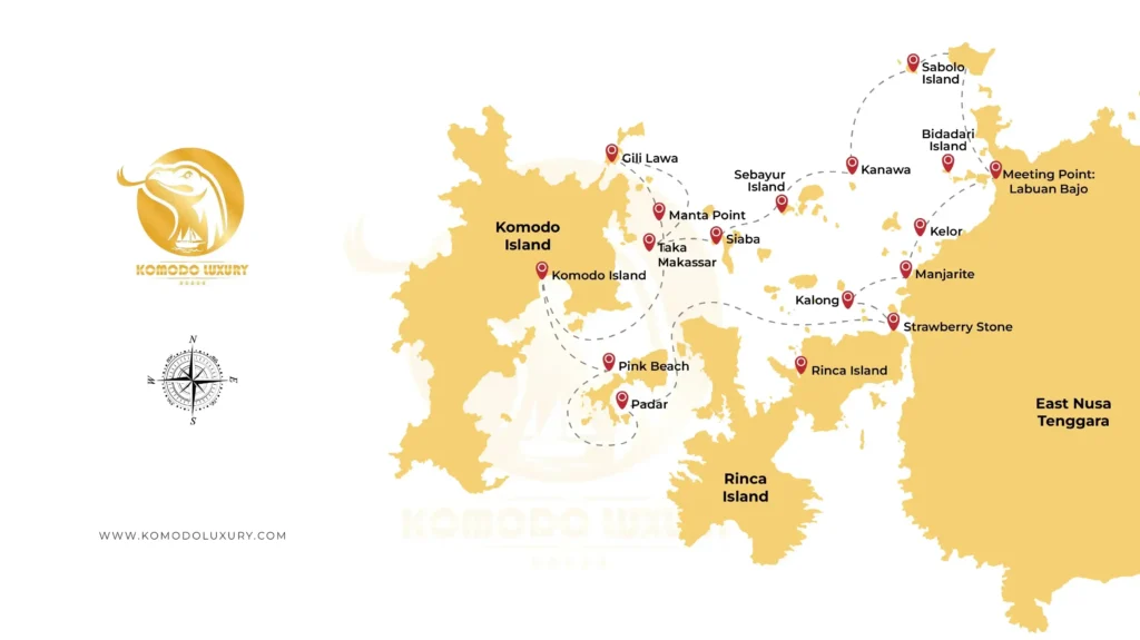 Komodo Island Tour Map | Komodo Tour | Komodo Island Maps | Komodo Luxury