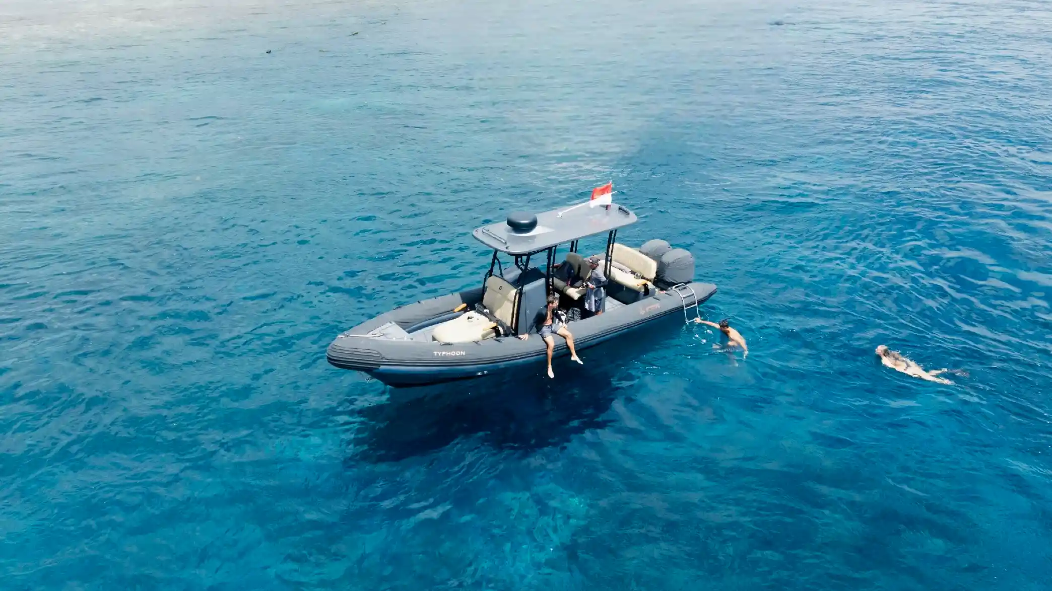 Exterior with Guest Typhoon Speedboat | Komodo Tour | Komodo Luxury