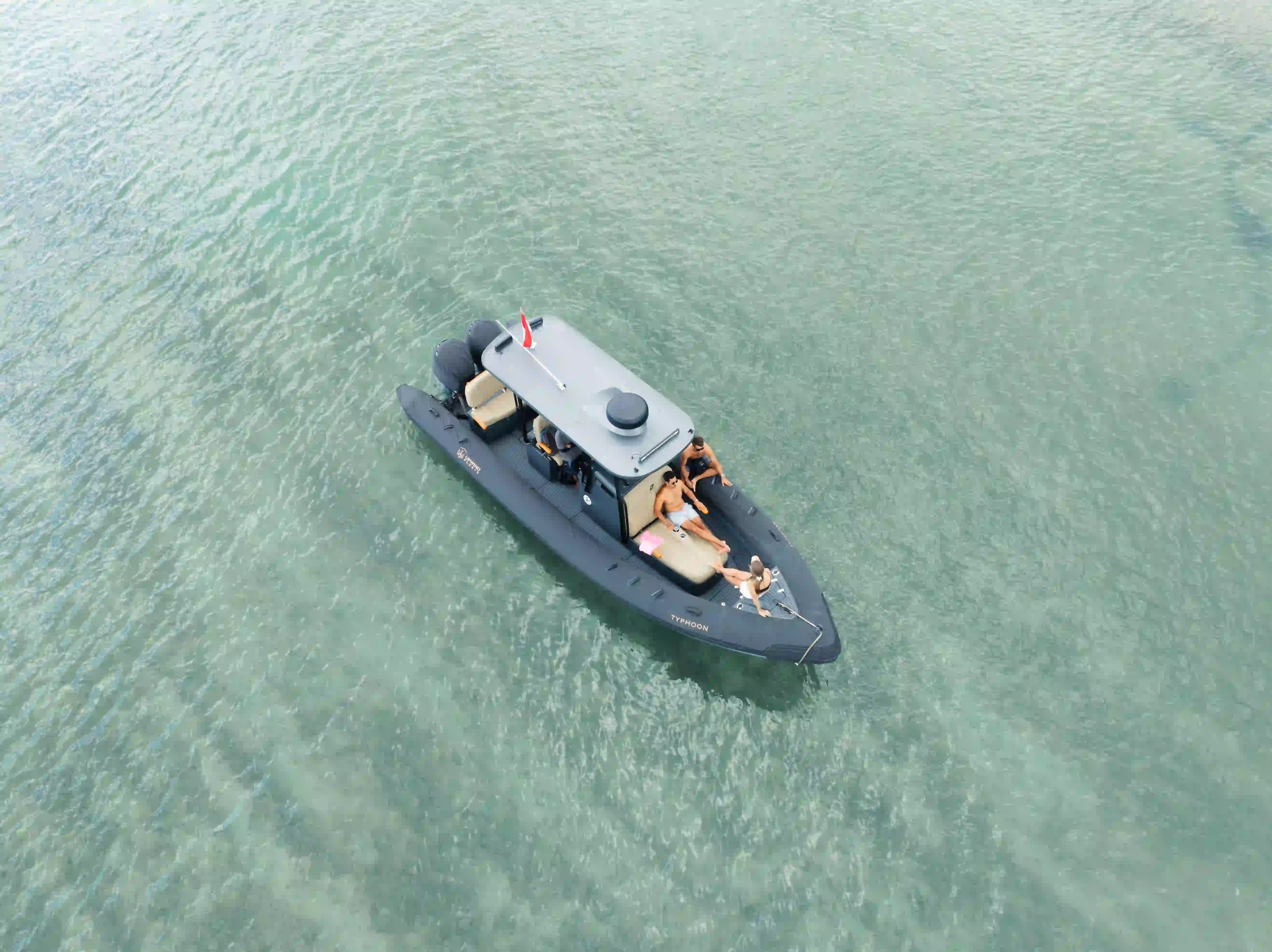 Exterior with Guest Typhoon Speedboat | Komodo Tour | Komodo Luxury