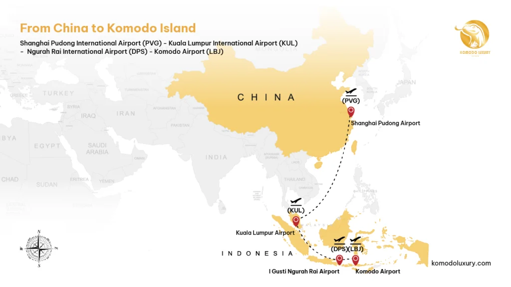 From China to Komodo via Kuala Lumpur and Bali | Komodo Island Tour | Komodo Luxury