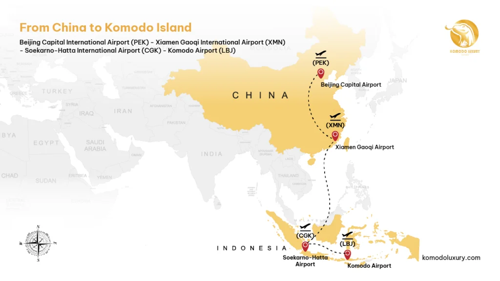 From China to Komodo via Xiamen and Jakarta | Komodo Island Tour | Komodo Luxury
