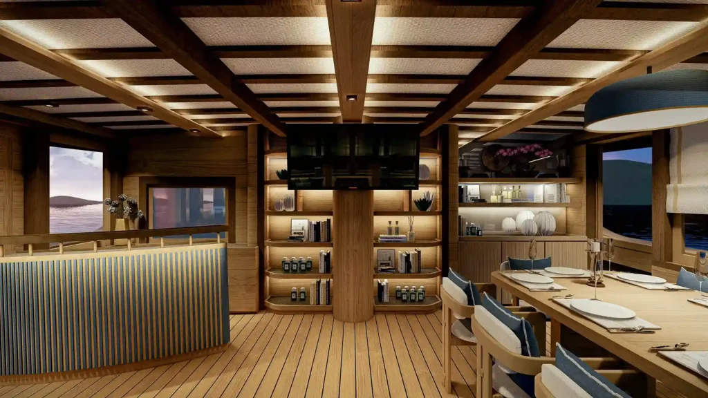 Otium Phinisi | Indoor Lounge Chill Area Otium Phinisi | Komodo Luxury