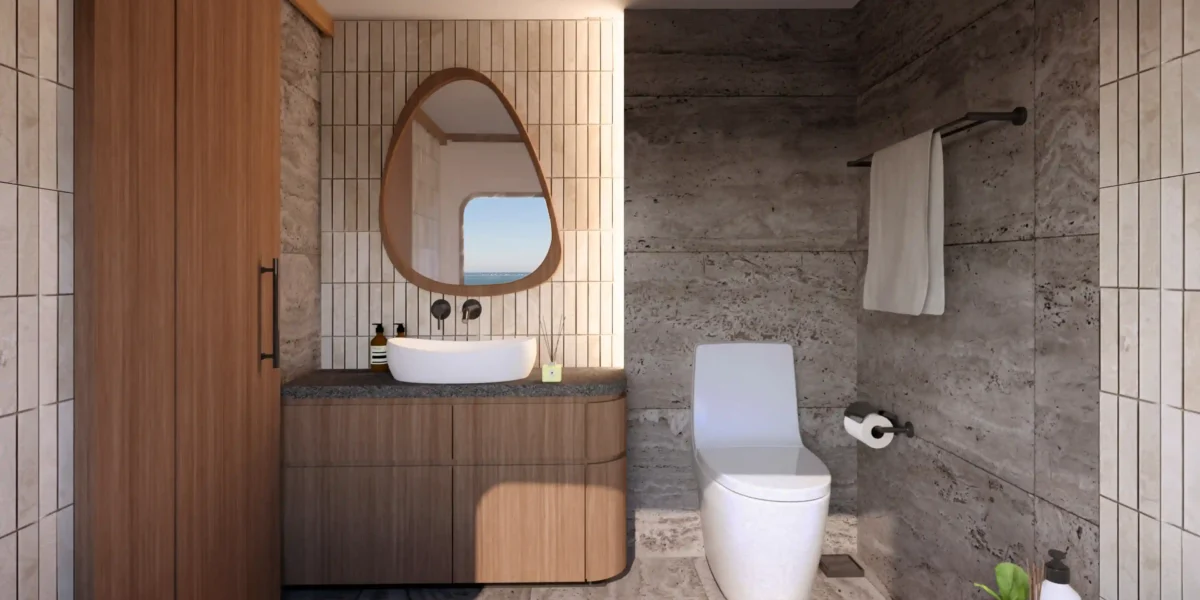 Sukha Sail 2 Phinisi Boat Charter | Cendrawasih Cabin Bathroom Sukha Sail 2 | Komodo Luxury