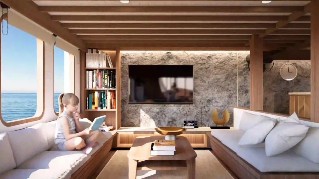 Sukha Sail 2 Phinisi Boat Charter | Sukha Sail 2 Lounge | Komodo Luxury