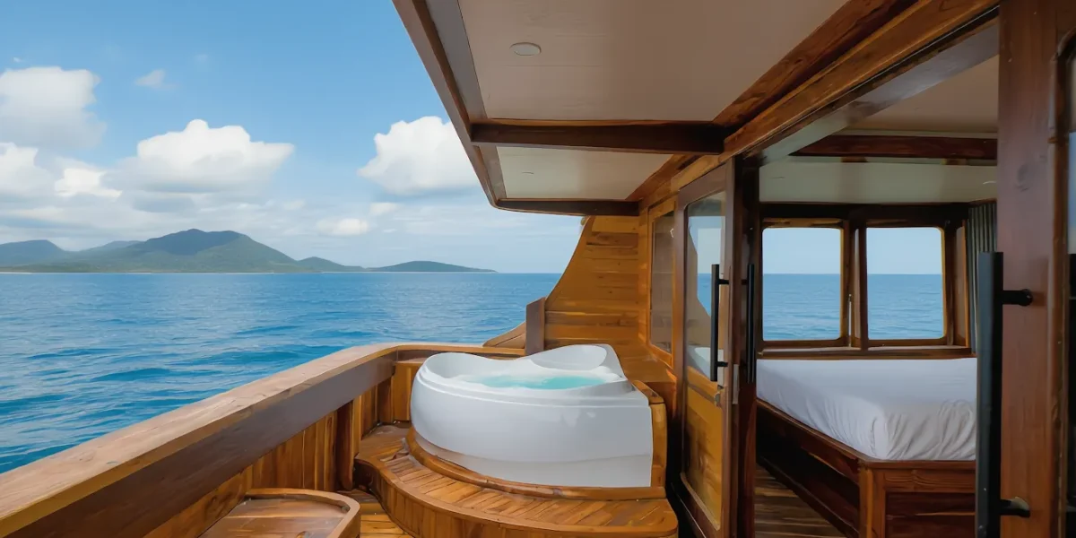 Family Cabin Naturalia Cruise Balcony with Jacuzzi | Komodo Tour | Komodo Luxury