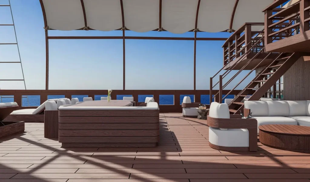 Outdoor Chill Area Bhavana Liveaboard | Raja Ampat Tour | Komodo Luxury