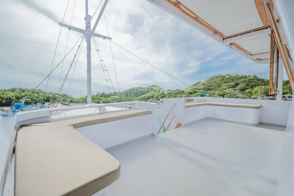 Outdoor Chill Area | Ahsana Phinisi Boat Charter | Komodo Luxury