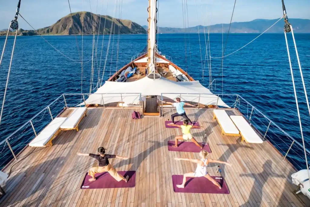 Lamima Boat Chater | Yoga Wellness Yacht Charter | Komodo Luxury